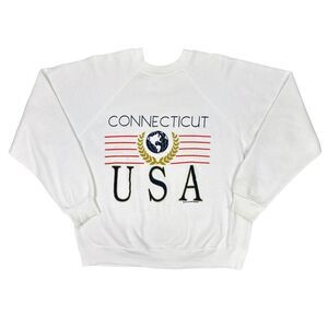 Vintage Tultex 1991 Paradies Collection Connecticut USA Crew Neck - Size Medium